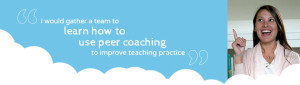 I would learn how to use peer coaching to improve teaching practice.