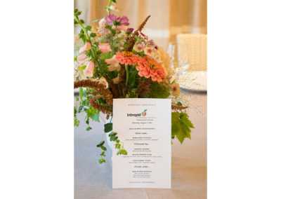 flowers & dinner menu