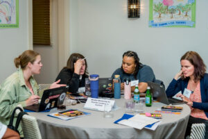 project team at table